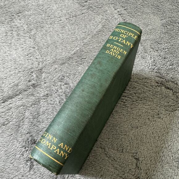 Antique Principles of Botany Book Bergen & Davis 1906 HC Illustrated Ginn & Co. - Picture 2 of 8